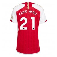 Arsenal Fabio Vieira #21 Hjemmedrakt Dame 2023-24 Kortermet